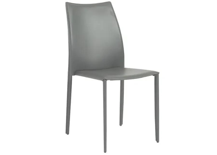 Set of 2 Calara Stacking Chairs - Gray