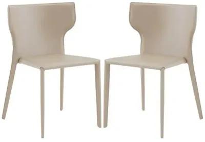 Set of 2 Elysium Stacking Chairs - Gray