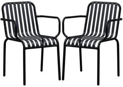 Set of 2 Arboria Outdoor Armchairs - Black