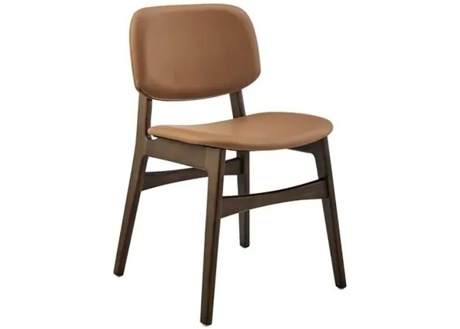 Set of 2 Valhara Side Chairs - Brown