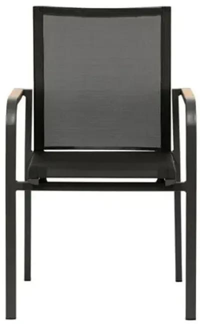 Set of 2 Avalon Indoor/Outdoor Armchairs - Black