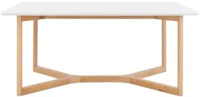 Nordic Rectangular Dining Table - White/Natural