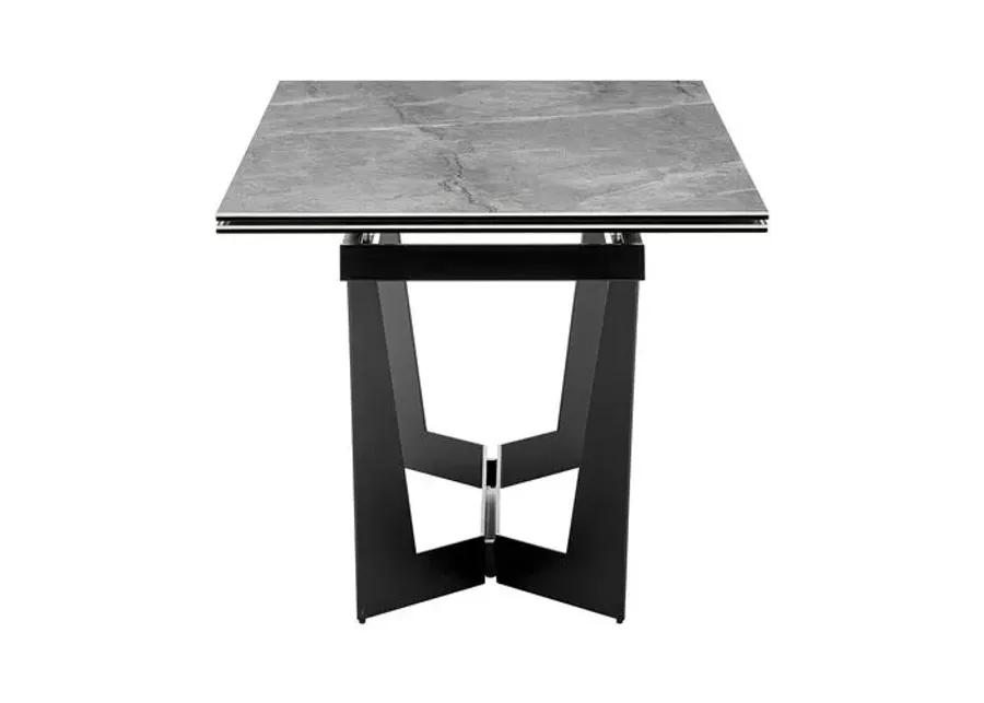 Verazzo 95" Extension Dining Table - Gray - Ceramic