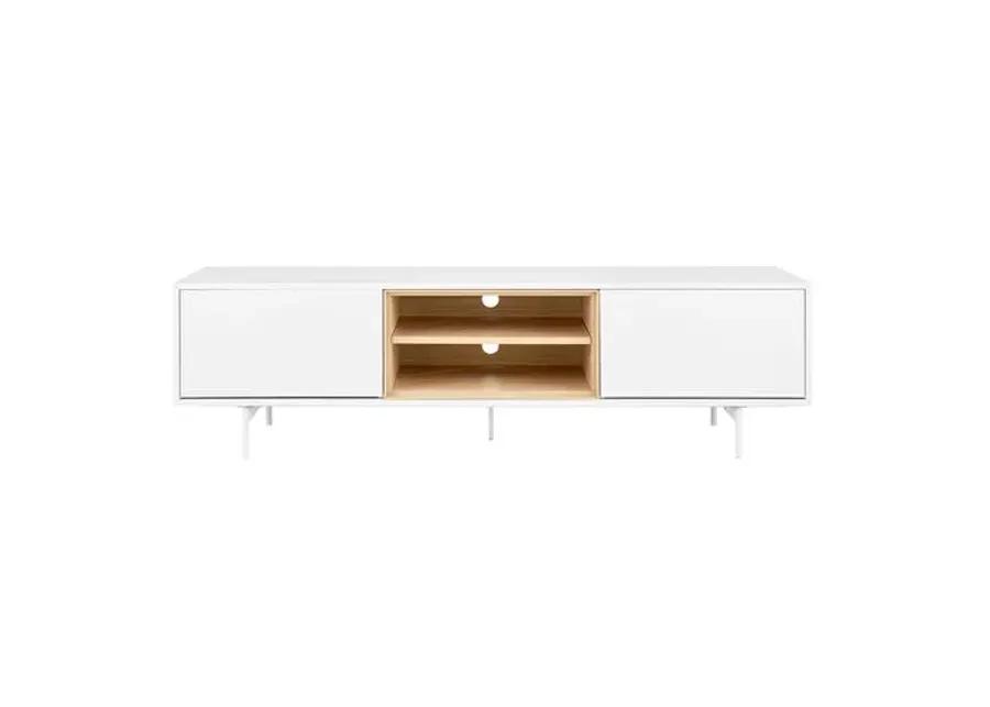 Nordhaven 71" Media Stand - White/Oak