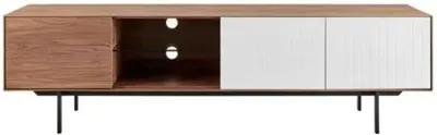 Skylit 79" Media Stand - Walnut - Brown