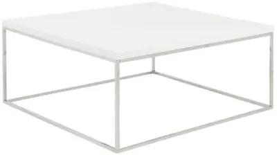 Lustra Square Coffee Table - White