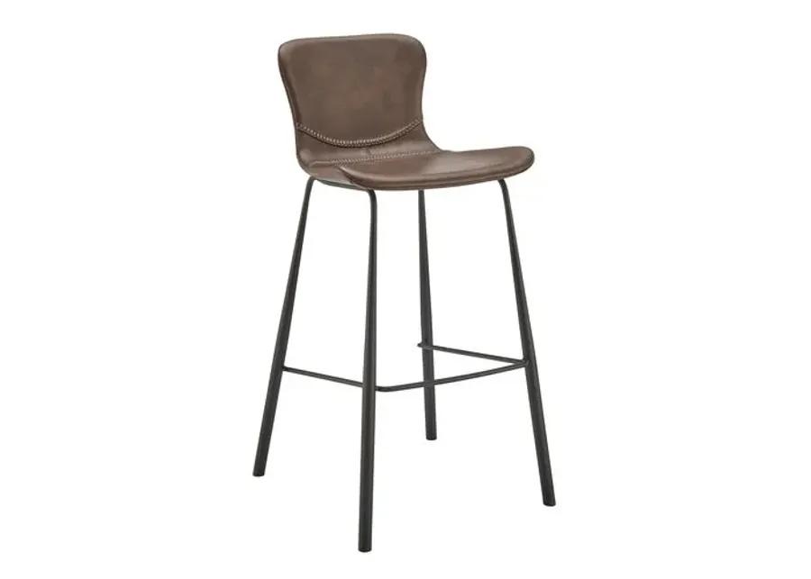 Set of 2 Harmonique Barstools - Brown