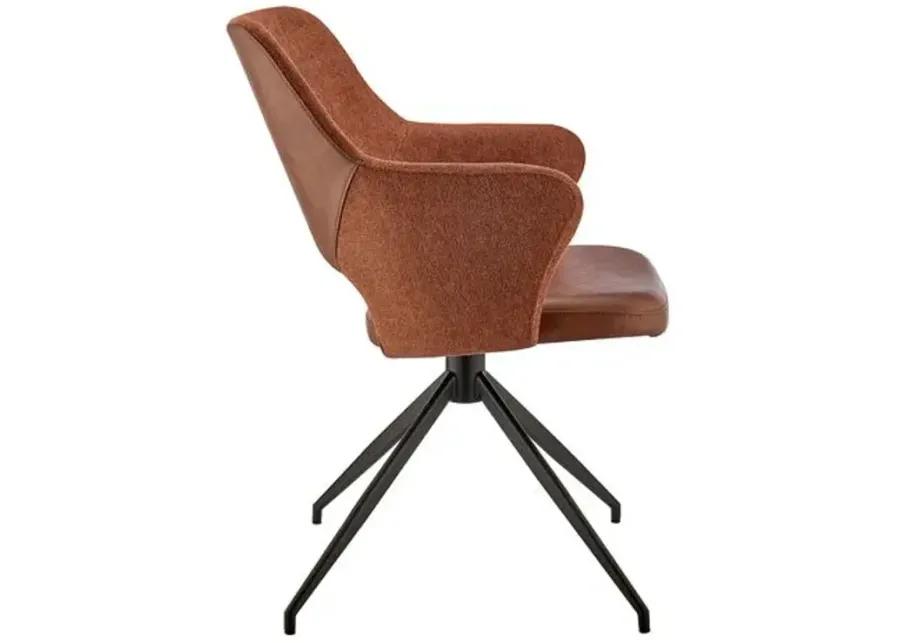 Swayfield Swivel Armchair - Brown