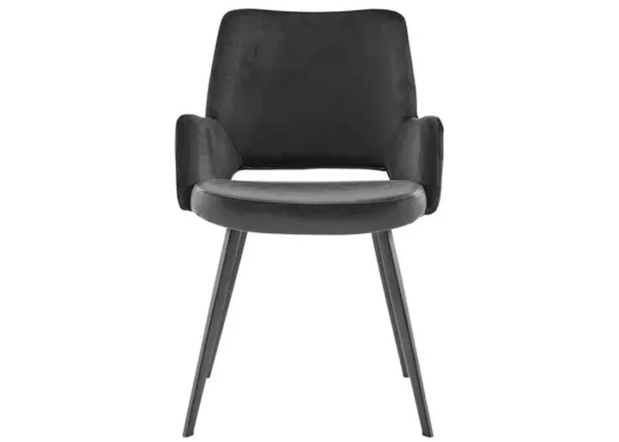 Vintara Armchair - Black Velvet