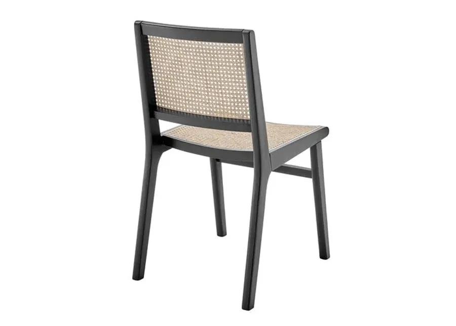 Harlow Cane Side Chair - Black