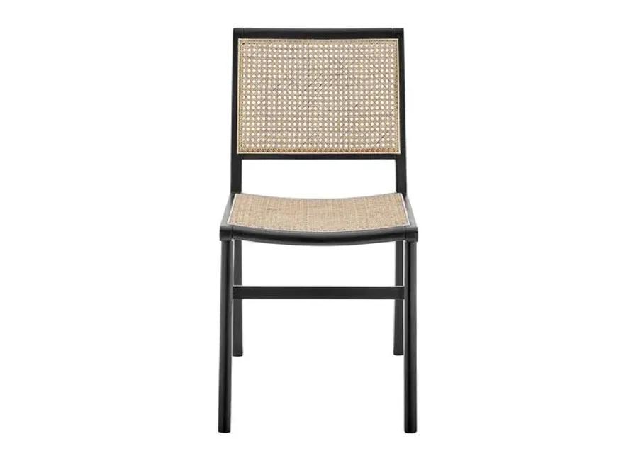 Harlow Cane Side Chair - Black