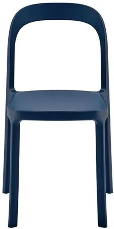 Set of 2 Clemmie Indoor/Outdoor Side Chairs - Blue