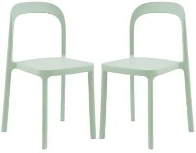 Set of 2 Clemmie Indoor/Outdoor Side Chairs - Green