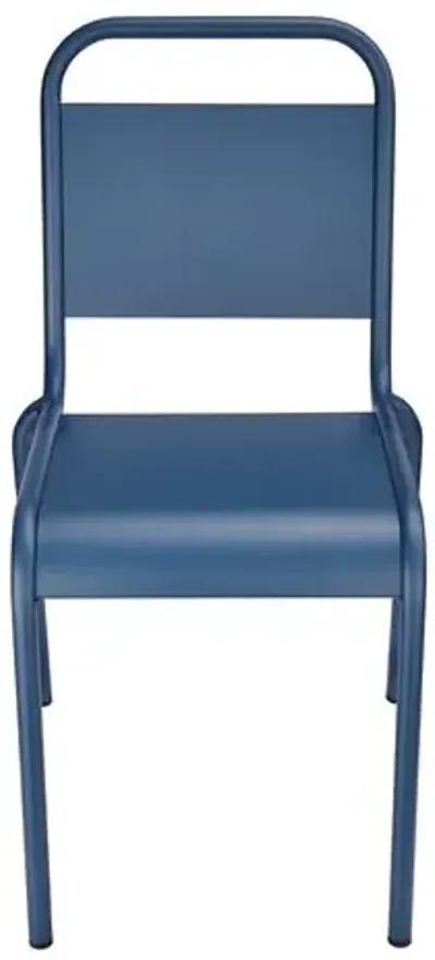 Set of 2 Terrafirma Outdoor Side Chairs - Blue