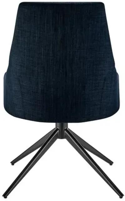 Hygge Twist Swivel Side Chair - Blue