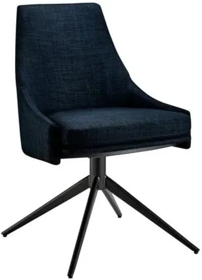 Hygge Twist Swivel Side Chair - Blue