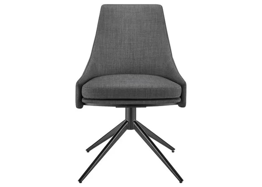 Hygge Twist Swivel Side Chair - Gray