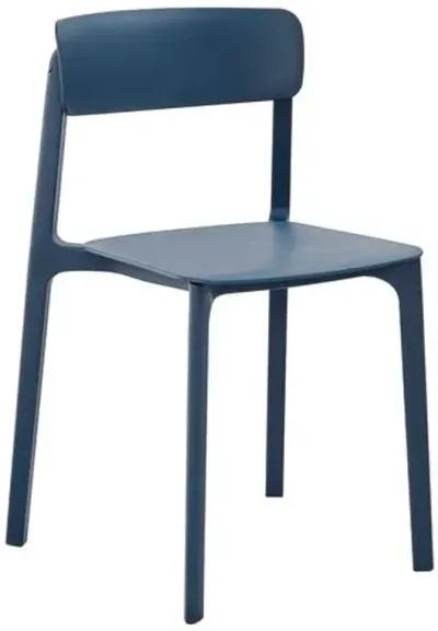 Set of 2 Perri Indoor/Outdoor Side Chairs - Blue