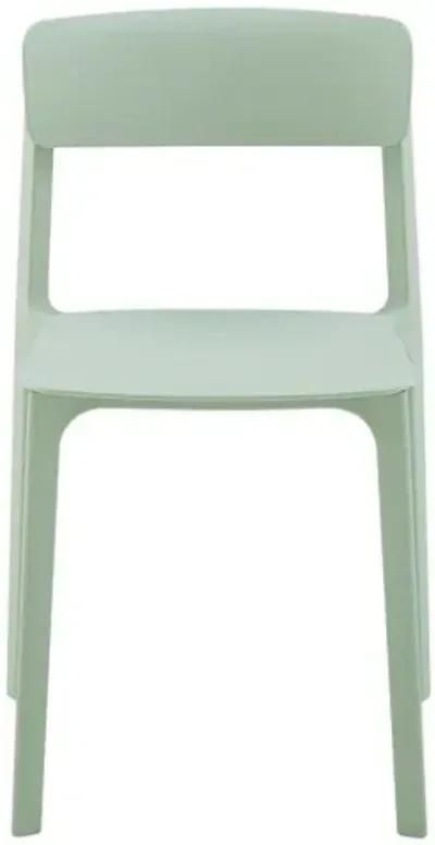 Set of 2 Perri Indoor/Outdoor Side Chairs - Green