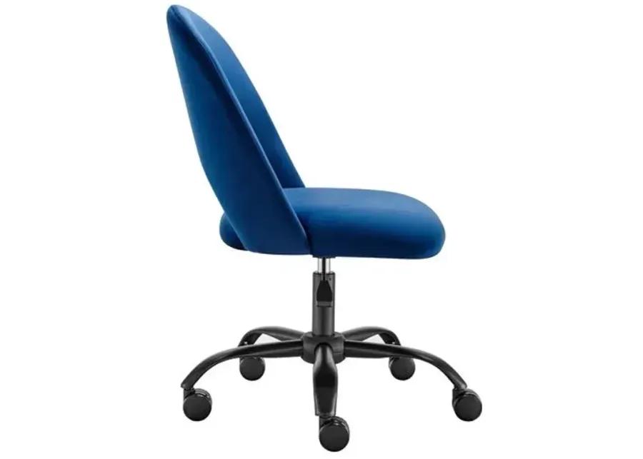 Velstara Office Chair - Velvet - Blue