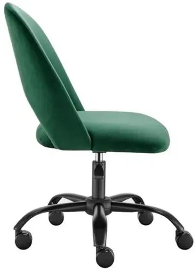 Velstara Office Chair - Velvet - Green