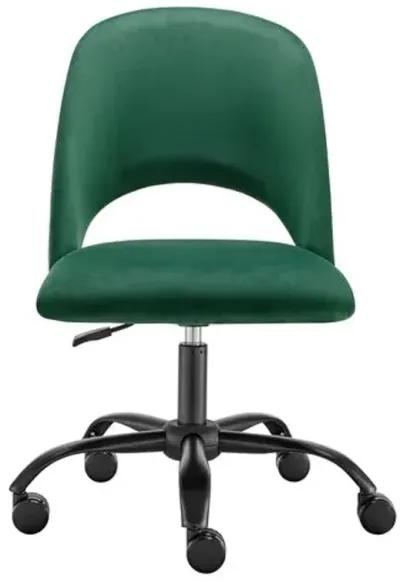 Velstara Office Chair - Velvet - Green