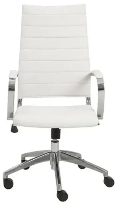 Osbert High Back Office Chair - White