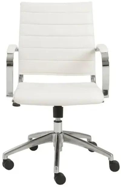 Osbert Low Back Office Chair - White