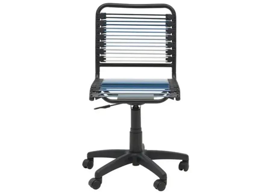 Cordis Low Back Office Chair with J Fittings - Blue