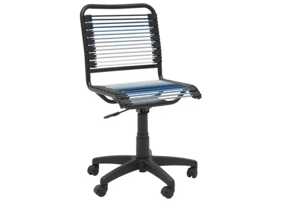 Cordis Low Back Office Chair with J Fittings - Blue