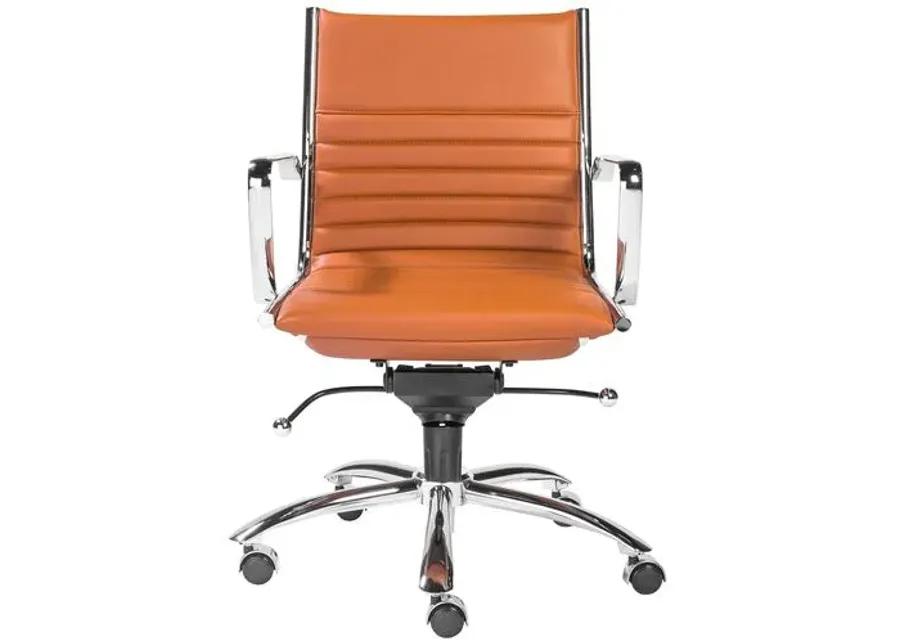 Homer Low Back Office Chair - Leatherette - Brown