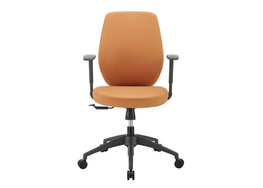 Tevin Low Back Office Chair - Brown