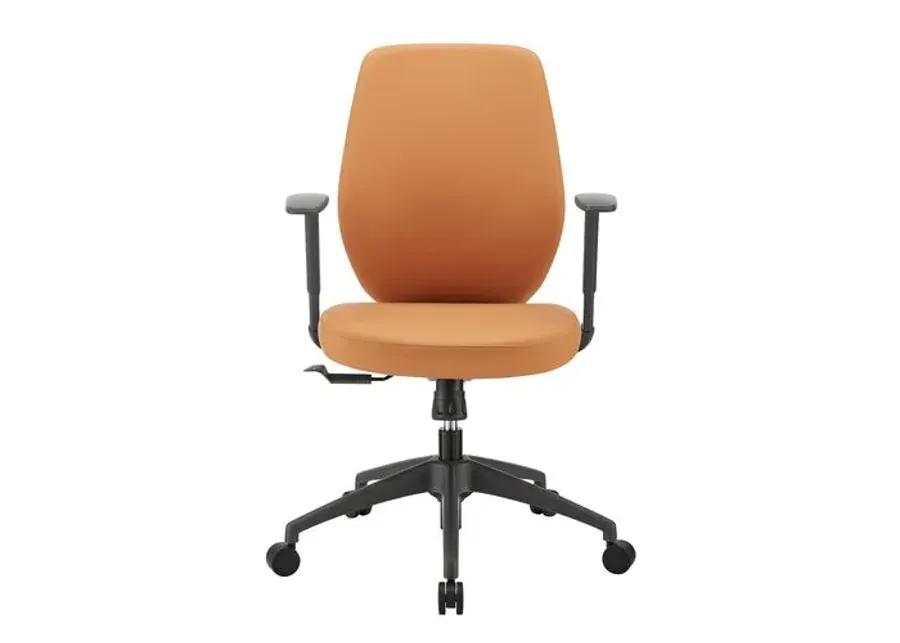 Tevin Low Back Office Chair - Brown