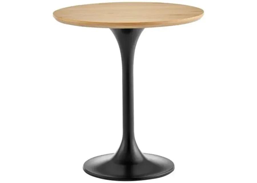 Aiden 20" Round Side Table - Brown