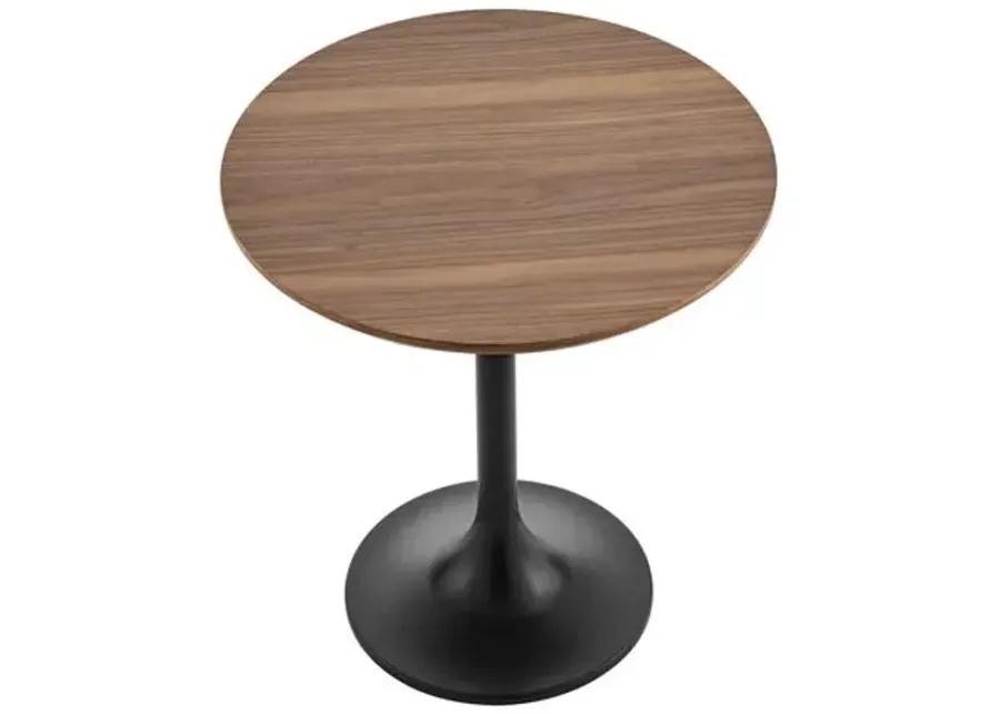 Aiden 20" Round Side Table - Brown