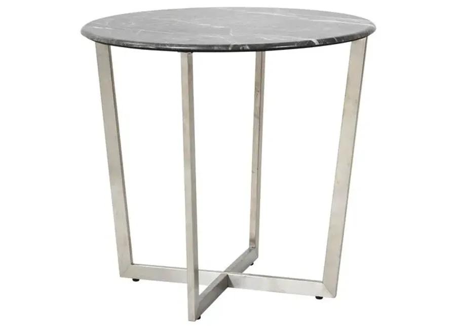 Marquin 24" Round Side Table - Black