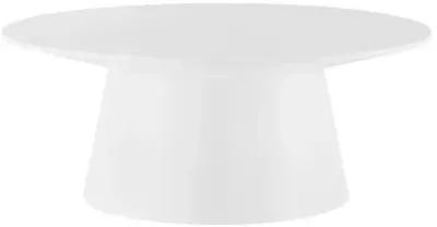 Dexter 36" Round Coffee Table - White