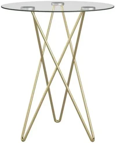 Aurelia Glass Side Table - Gold