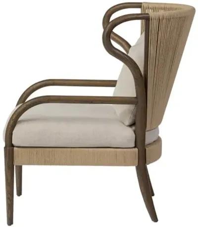 Amira Wingback Chair - Amber Lewis x Four Hands - Beige - Comfortable, Stylish