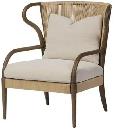 Amira Wingback Chair - Amber Lewis x Four Hands - Beige - Comfortable, Stylish