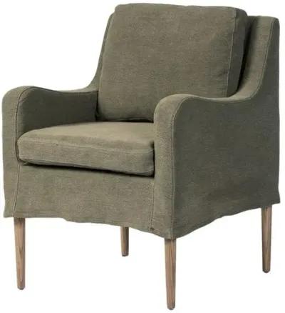 Aurelia Linen Slipcover Dining Chair - Amber Lewis x Four Hands - Green