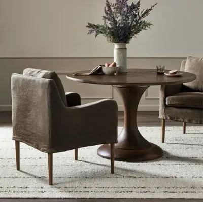 Aurelia Linen Slipcover Dining Chair - Amber Lewis x Four Hands - Brown