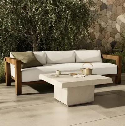 Avila Outdoor Concrete Coffee Table - Aged White - Amber Lewis x Four Hands