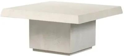 Avila Outdoor Concrete Coffee Table - Aged White - Amber Lewis x Four Hands