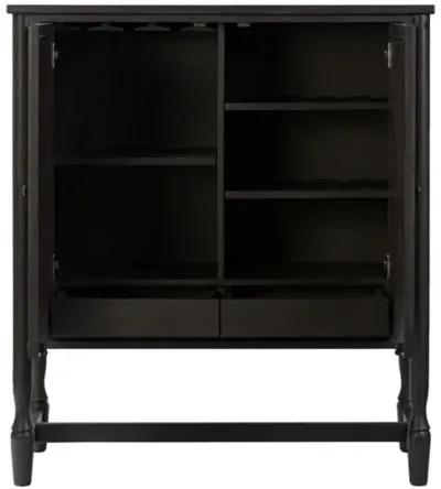 Bari Oak Bar Cabinet - Amber Lewis x Four Hands - Black