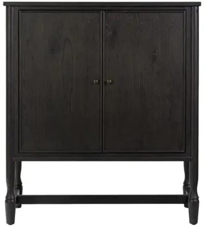 Bari Oak Bar Cabinet - Amber Lewis x Four Hands - Black