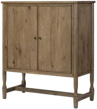 Bari Oak Bar Cabinet - Amber Lewis x Four Hands - Brown