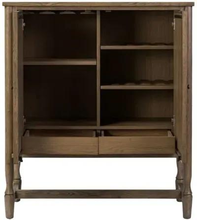 Bari Oak Bar Cabinet - Amber Lewis x Four Hands - Brown