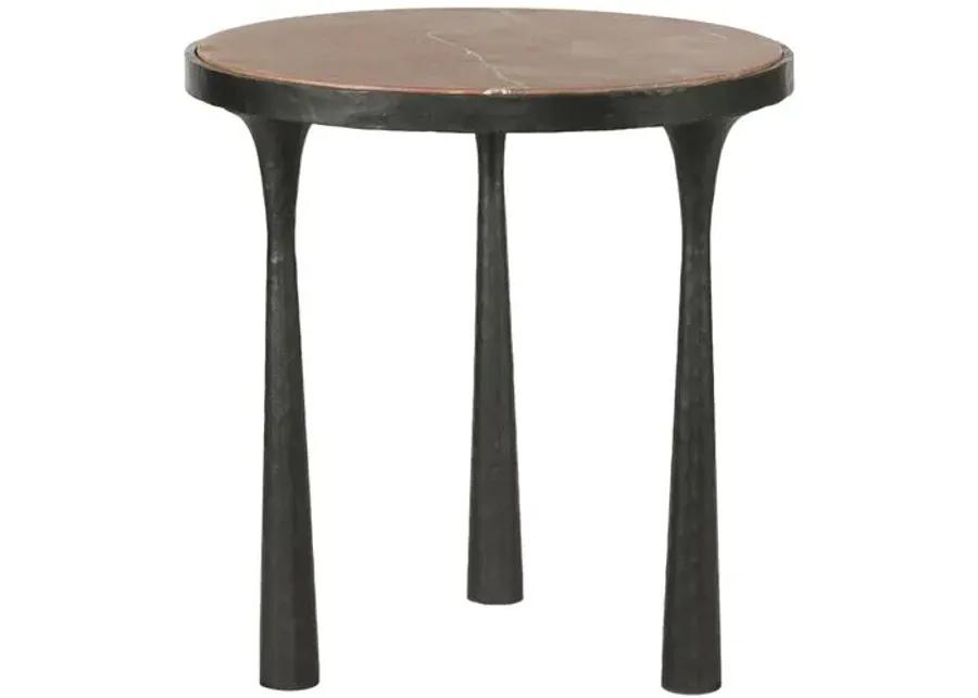 Billings Marble End Table - Amber Lewis x Four Hands - Brown