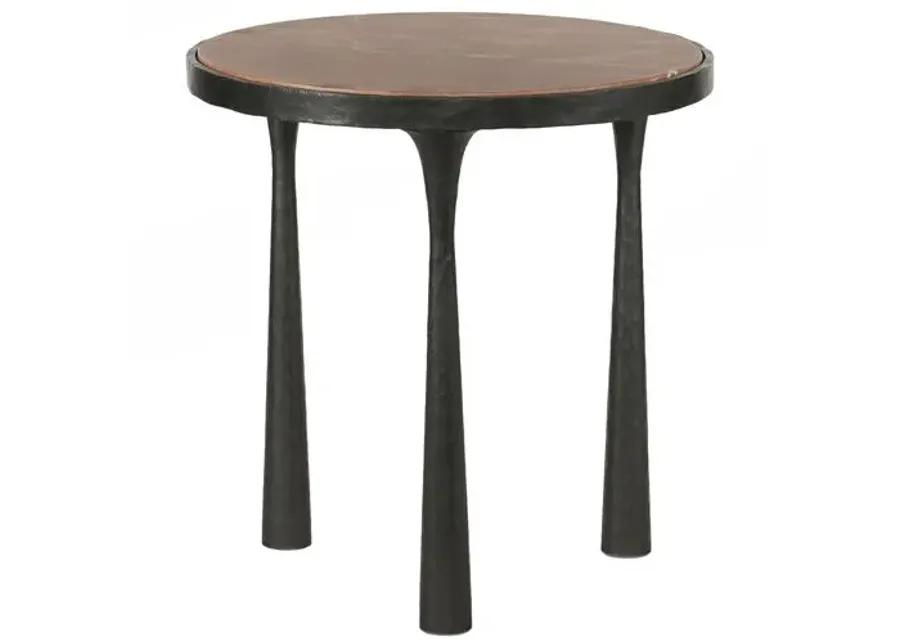 Billings Marble End Table - Amber Lewis x Four Hands - Brown